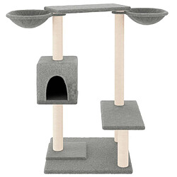 Avis Arbre à chat avec griffoirs,niche pour chat gris clair 82 cm -MN73772