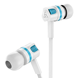 Wewoo Ecouteurs Super basse écouteur stéréo avec microphone pour téléphone portable Samsung / Xiaomi (écouteur blanc) 