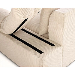 Lisa Design Aspen - canapé d'angle réversible 5 places - assise profonde - en velours côtelé pas cher