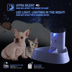 Universal Fontaine automatique pour chats 1,5L LED silencieuse pour animaux domestiques pour chats Fontaine à eau électrique pour animaux domestiques Filtre à charbon actif | Fournitures d &'alimentation et d &'arrosage pour chats