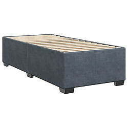 Acheter Vidaxl Sommier à lattes de lit avec matelas Gris foncé 100x200 cm