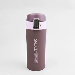 Snugly thermo mug mug à café thermos flask isolé en acier inoxydable pour boissons chaudes ou froides (300ml, Brown)