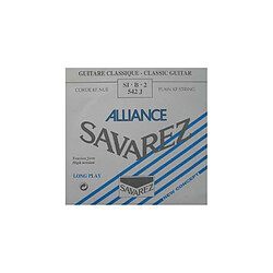 Savarez 542J Alliance bleu - Si tirant fort - Corde au détail guitare classique