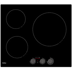 Table de cuisson induction 58cm 3 feux 5500w noir - aim3530 - AMICA 