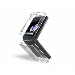 Force Case Double Coque Renforcée pour Samsung Galaxy Z Flip 5 DUO Transparent 