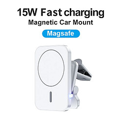 Universal Chargeur sans fil magnétique 15W Porte-ventilateur de voiture Porte-téléphone Porte-téléphone Station de recharge rapide 12 Chargeur sans fil | Chargeur de téléphone mobile 