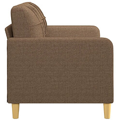 Avis vidaXL Canapé à 2 places Marron 140 cm Tissu