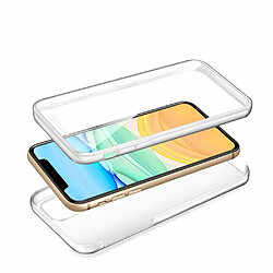 Evetane Coque iPhone 11 360 intégrale avant arrière transparente pas cher