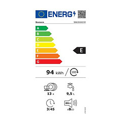 Lave-vaisselle 60cm 13 couverts 44db tout intégrable - sn63hx42ve - SIEMENS