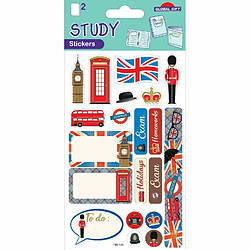 Youdoit 20 Stickers et étiquettes - Bullet journal et Agenda - Londres - Dorures