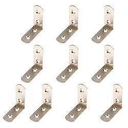 10pcs attaches d'angle en acier épaissie support angle droit ensemble 50x50x20mm