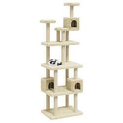 Avis Arbre à chat avec griffoirs,niche pour chat en sisal Crème 188 cm -MN11051