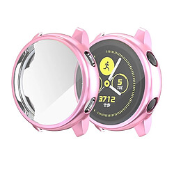 Avis Wewoo Boîtier de montre Pour Samsung Active Watch - Housse de protection en TPU à couverture totale Rose