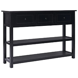 vidaXL Buffet Noir 115x30x76 cm Bois 