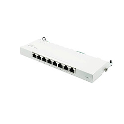 Good Connections Patch Panel Desktop Cat. 6 8-Port 0,5 HE STP reinweiÃŸ