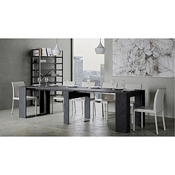 Itamoby Table console extensible salle à manger 90x48-296cm anthracite Venus Report pas cher