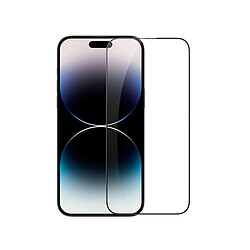 PHONECARE Verre Trempé 5D Full Cover pour Apple iPhone 15 Pro Max - Transparent / Noir 