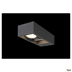 Slv Applique extérieure ESKINA FRAME, double, anthracite, LED, 27W, 3000/4000K, IP65, interrupteur CCT