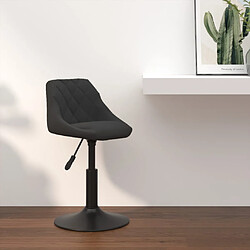 vidaXL Tabouret de bar Noir Velours 