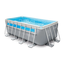 Piscine tubulaire Prism Frame Clearview rectangulaire 4,00 x 2,00 x 1,22 m - Intex 