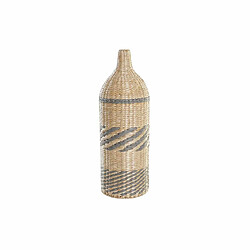 Vase DKD Home Decor Fibre Naturel Gris (20 x 20 x 60 cm) 