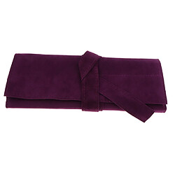 Support de rangement pour organisateur de 10 ciseaux pour barbier styliste violet étui à ciseaux