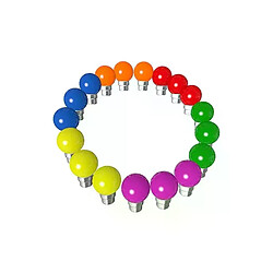 Revenergie 18 ampoules multicolore Led B22 guirlande guinguette