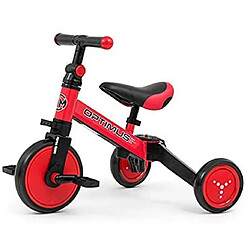 Milly Mally Ride On - Vélo 3en1 Optimus Rouge