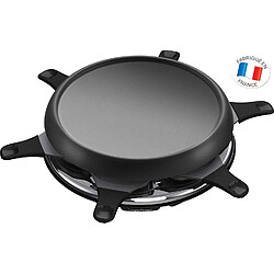 Moulinex appareil à Raclette multifonctions 3 en 1 pour 6 personnes 700W noir gris