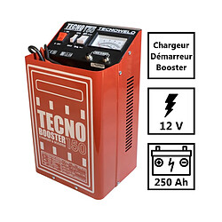 Tecnoweld Chargeur démarreur BOOSTER de batterie 12V 25-250Ah compact puissance 1900W