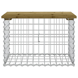 Avis Maison Chic Banc de jardin | Banquette de jardin | Chaise Relax design gabion 63x44x42 cm bois de pin imprégné -MN41810