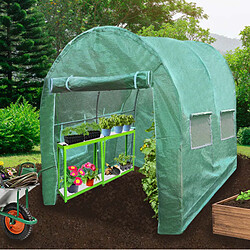 Monstershop Serre Polytunnel 25mm 3m x 2m avec Étagères