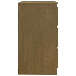 Acheter vidaXL Table de chevet Marron miel 60x36x64 cm Bois de pin massif