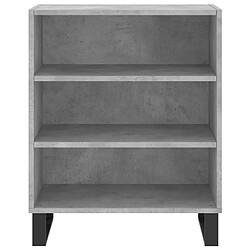 Acheter Maison Chic Buffet,Meuble de Rangement,commode pour salon,Cuisine gris béton 57x35x70 cm bois d'ingénierie -MN90712