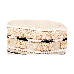 Avis ICONIK INTERIOR Tabouret Pouf Rond - Style Boho Bali - Juliet Crème