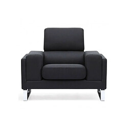 Paris Prix Fauteuil en Tissu Ezekiel 104cm Noir pas cher