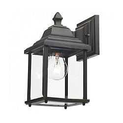 Luminaire Center Applique murale Doyle noir doré et verre 1 ampoule