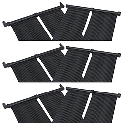 vidaXL Panneaux solaires de chauffage de piscine 6 pcs 80x310 cm