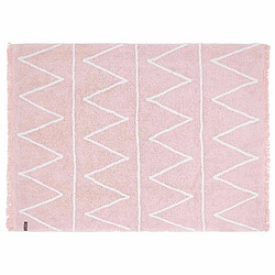 Lorena Canals Tapis coton motif Z - rose - 120 x 160