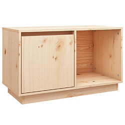 Maison Chic Meuble TV scandinave - Banc TV pour salon 74x35x44 cm Bois de pin massif -MN43820