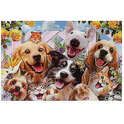 Universal Puzzle puzzle pour adultes, 1000 pièces pour animaux de compagnie chat et chien puzzle défi puzzle jeu 