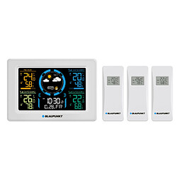 Station météo Blaupunkt WS40BK avec 3 capteurs couleur blanche