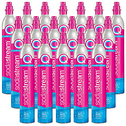 Lot de 18 cylindres de gaz co2 60l quick connect pour machine à gazéifier - 18 x cylindre quick connect - SODASTREAM