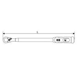 Stanley Expert by Facom - Clé dynamométrique 1/2"" 20 à 100 Nm - E100107