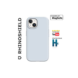 RhinoShield Coque Compatible avec [iPhone 15 Plus] SolidSuit Compatible avec Magsafe - Coque Fine avec Technologie d'absorption des Chocs et Finition Premium Mate - Gris Argent