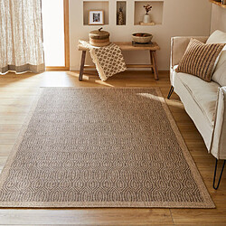 Avril Paris Tapis extérieur - 60x90cm - naturel - 100% polypropylène résistant aux UV - 1400 gr/m2 - RHITA