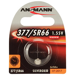 Cellule de monnaie ANSMANN en oxyde d'argent, 1,55 V, 377 / SR66 (1516-0019), un blister reconstitué 