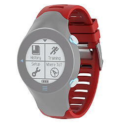 Wewoo Bracelet pour montre connectée en silicone Smartwatch Garmin Forerunner 610 rouge