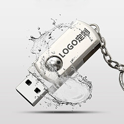 Wewoo Clé USB MicroDrive 64 Go USB 2.0 Personnalité créative Metal U Disk avec trousseau or