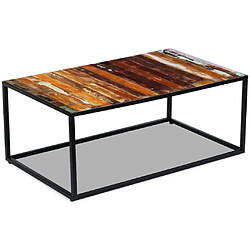 vidaXL Table basse Bois de récupération massif 100x60x40 cm